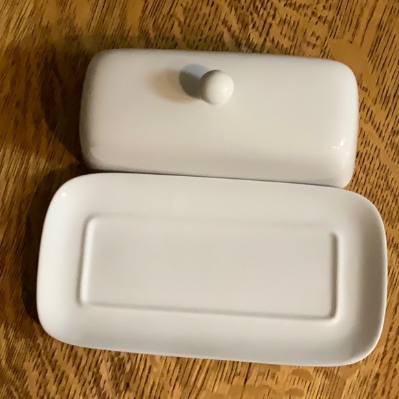 CORDIN BLEU White Ceramic Butter Dish - Picture 4 of 8